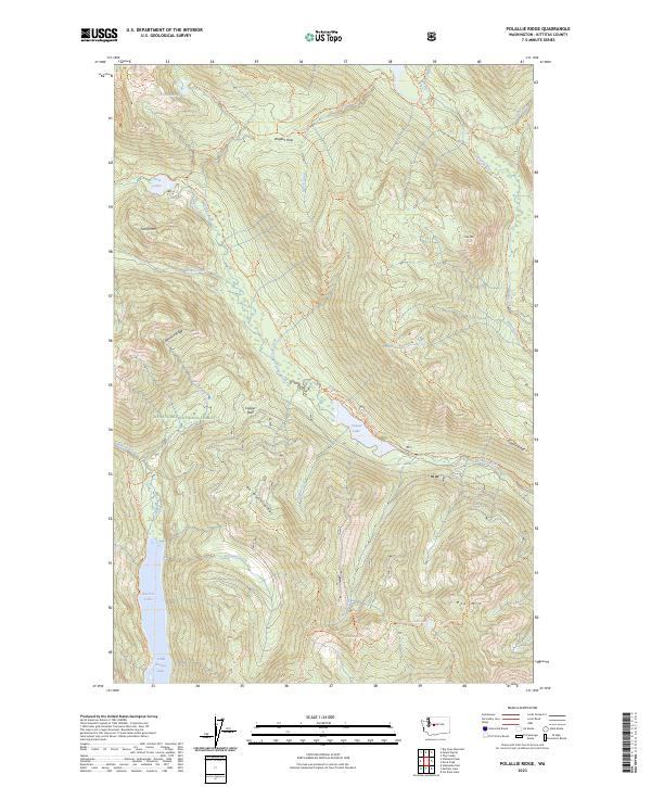 Polallie Ridge topographic map thumbnail