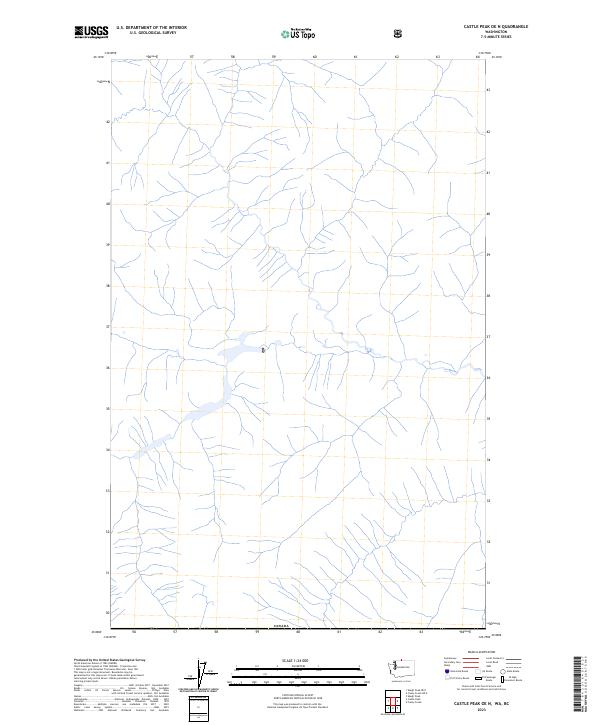 Castle Peak OE N topographic map thumbnail