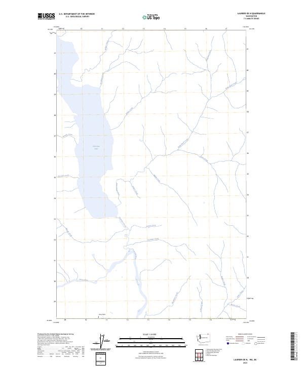Laurier OE N topographic map thumbnail