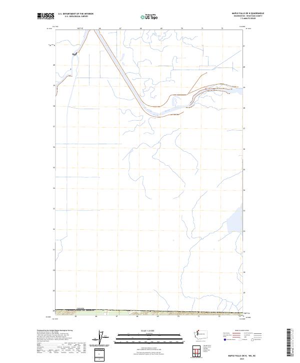 Maple Falls OE N topographic map thumbnail