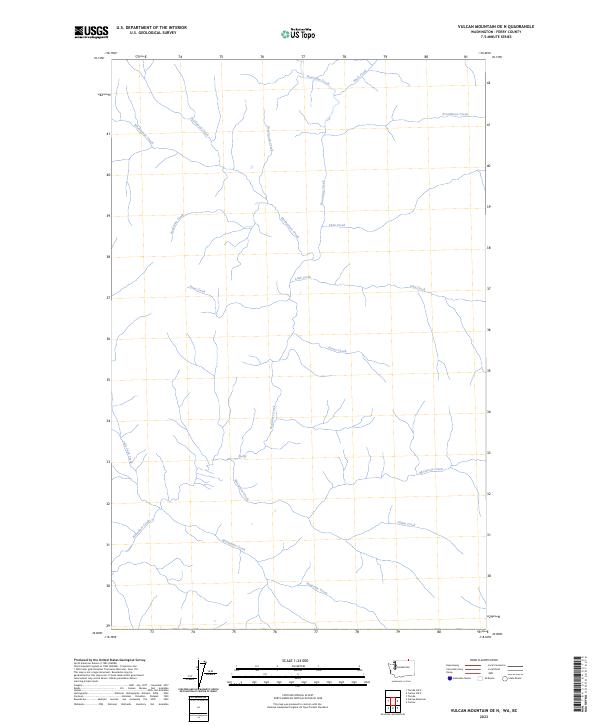 Vulcan Mountain OE N topographic map thumbnail