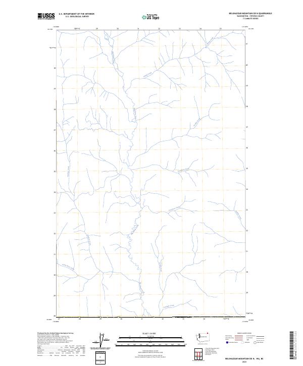 Belshazzar Mountain OE N topographic map thumbnail
