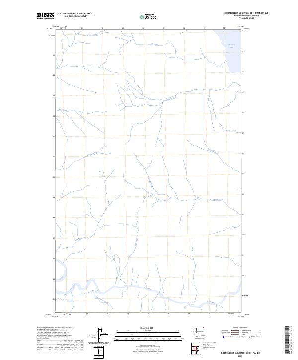 Independent Mountain OE N topographic map thumbnail
