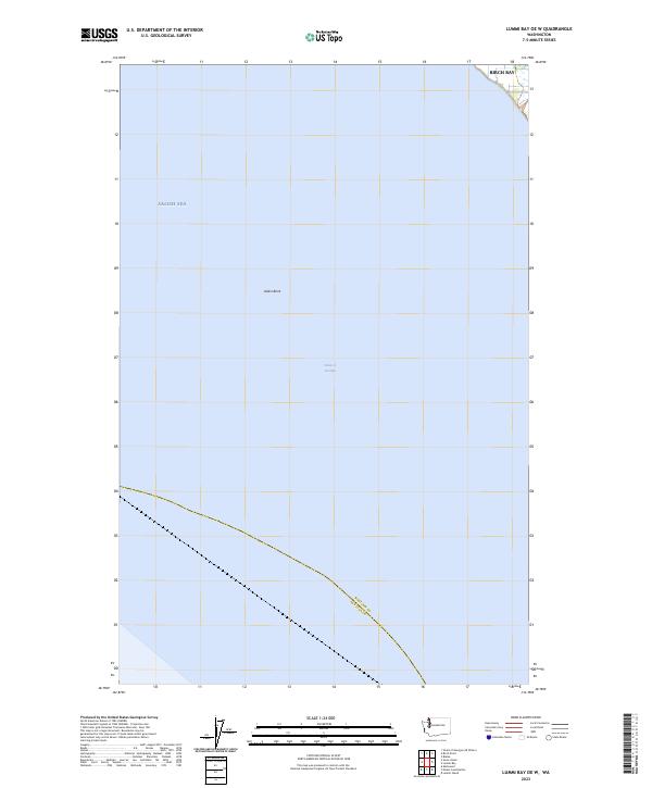 Lummi Bay OE W topographic map thumbnail