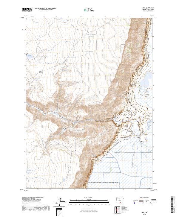 Adel 2023 topographic map thumbnail