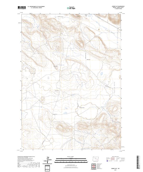 Adobe Flat topographic map thumbnail