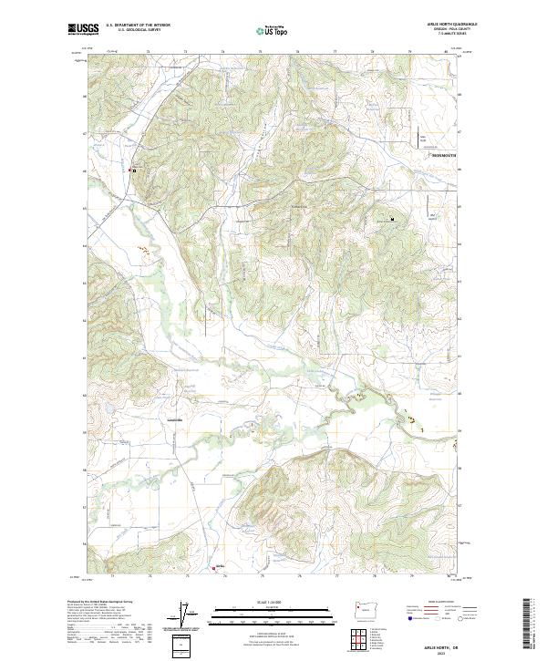 Airlie North topographic map thumbnail