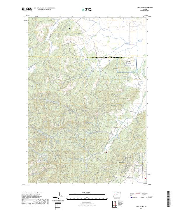 Airlie South topographic map thumbnail
