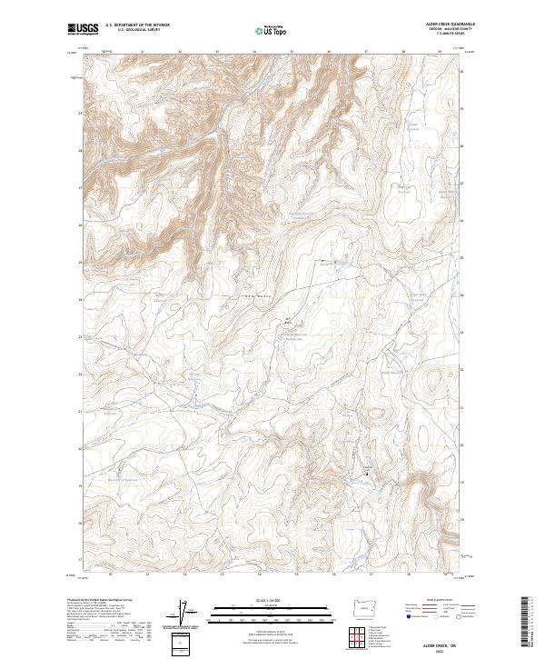 Alder Creek topographic map thumbnail