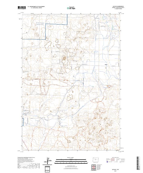 Alfalfa topographic map thumbnail