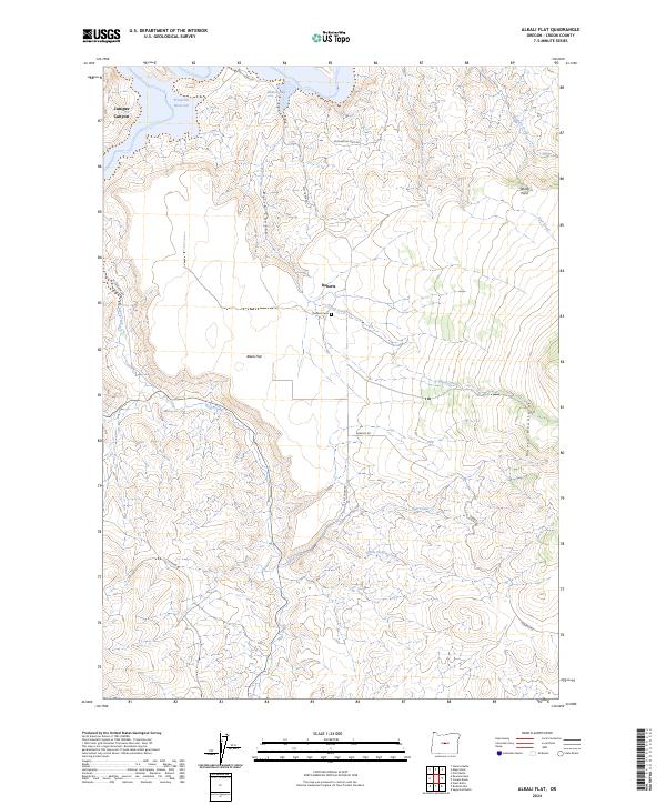 Alkali Flat topographic map thumbnail