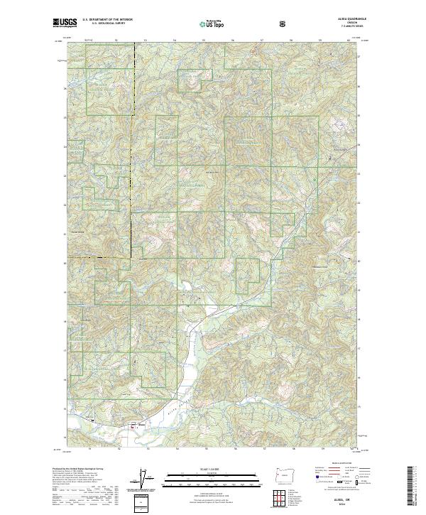 Alsea topographic map thumbnail
