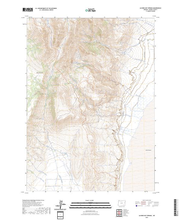 Alvord Hot Springs topographic map thumbnail