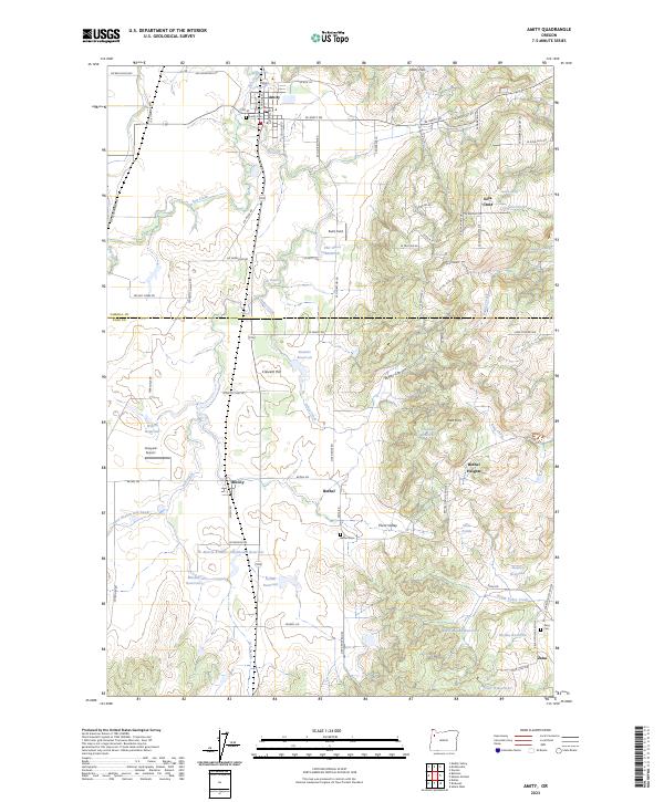 Amity topographic map thumbnail