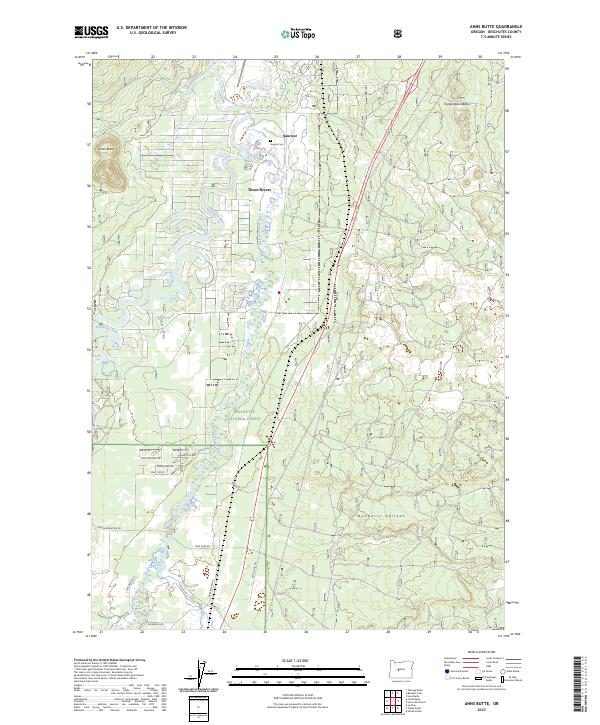 Anns Butte topographic map thumbnail
