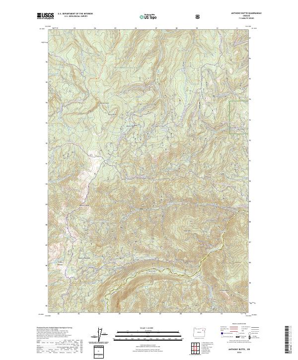 Anthony Butte topographic map thumbnail