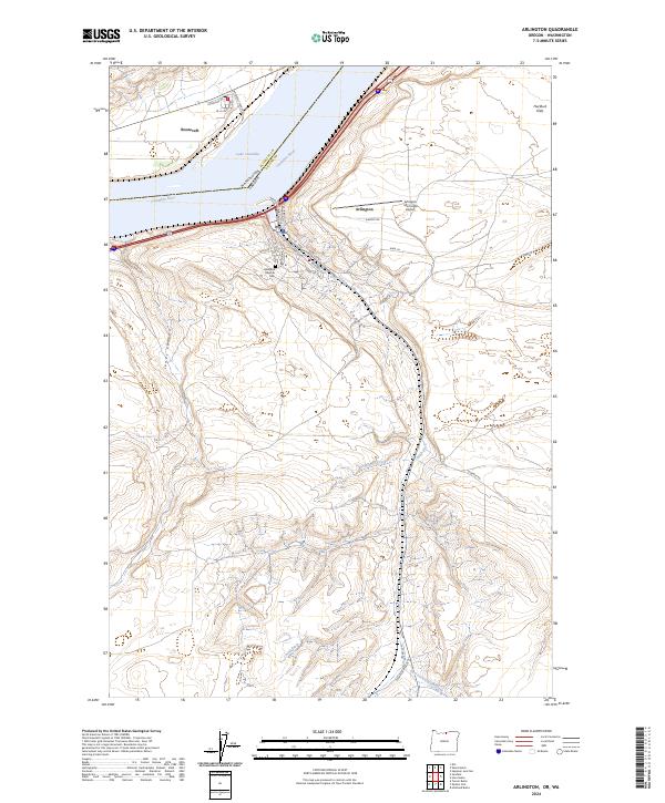 Arlington topographic map thumbnail