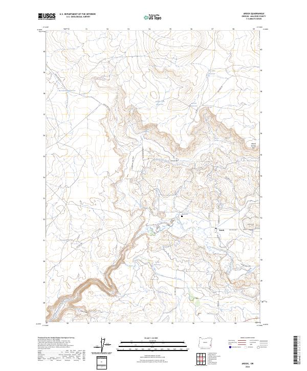 Arock topographic map thumbnail