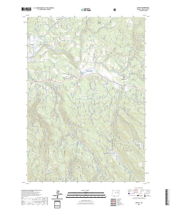 Austin topographic map thumbnail