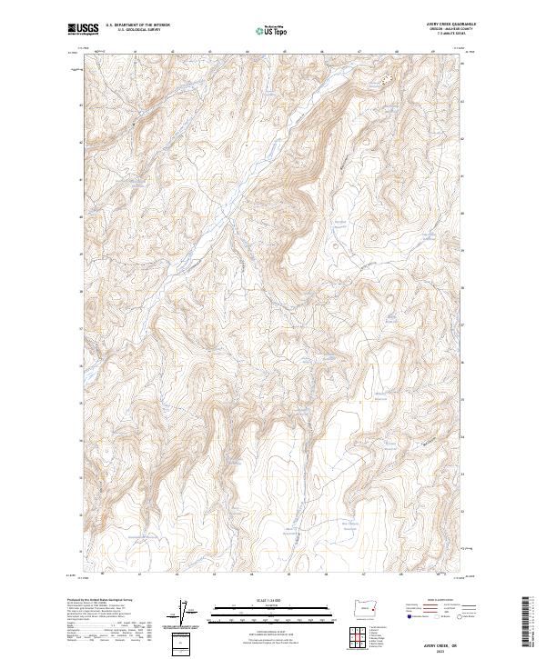 Avery Creek 2023 topographic map thumbnail