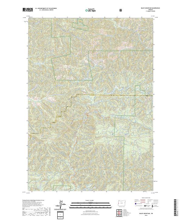 Baldy Mountain topographic map thumbnail
