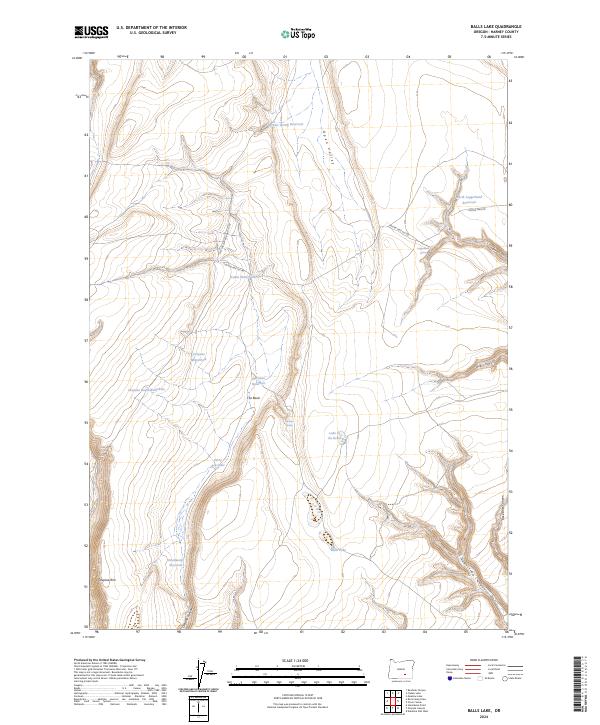 Balls Lake topographic map thumbnail
