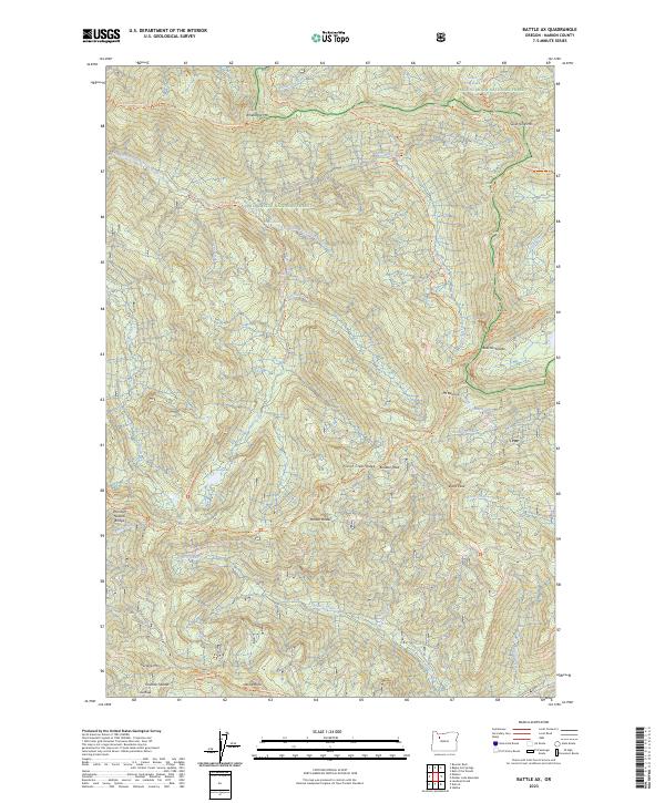 Battle Ax topographic map thumbnail