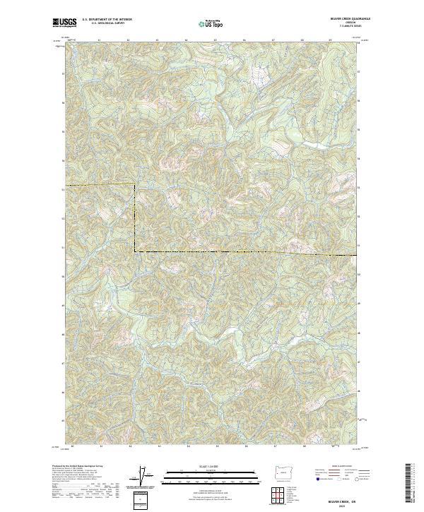 Beaver Creek topographic map thumbnail