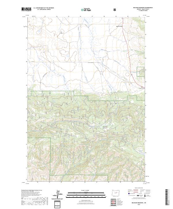 Belshaw Meadows topographic map thumbnail