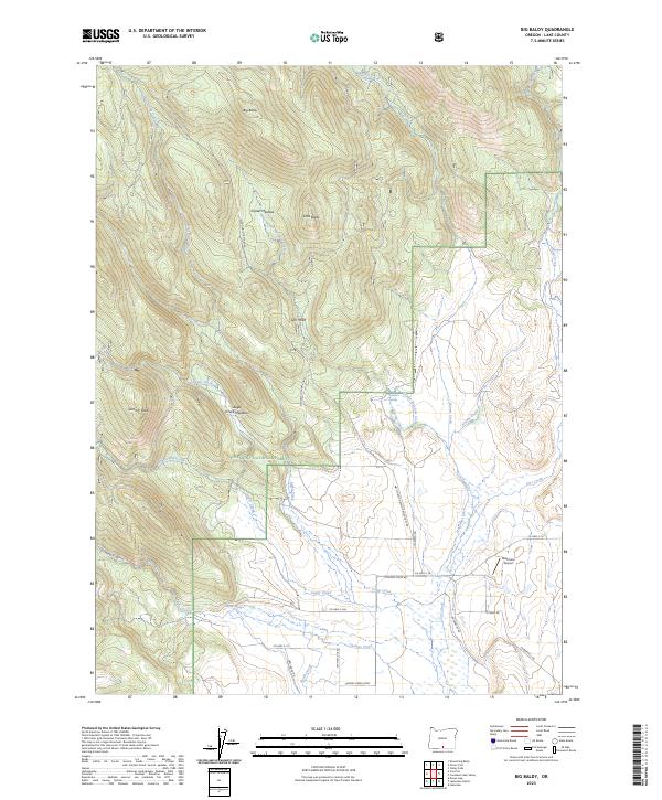 Big Baldy topographic map thumbnail