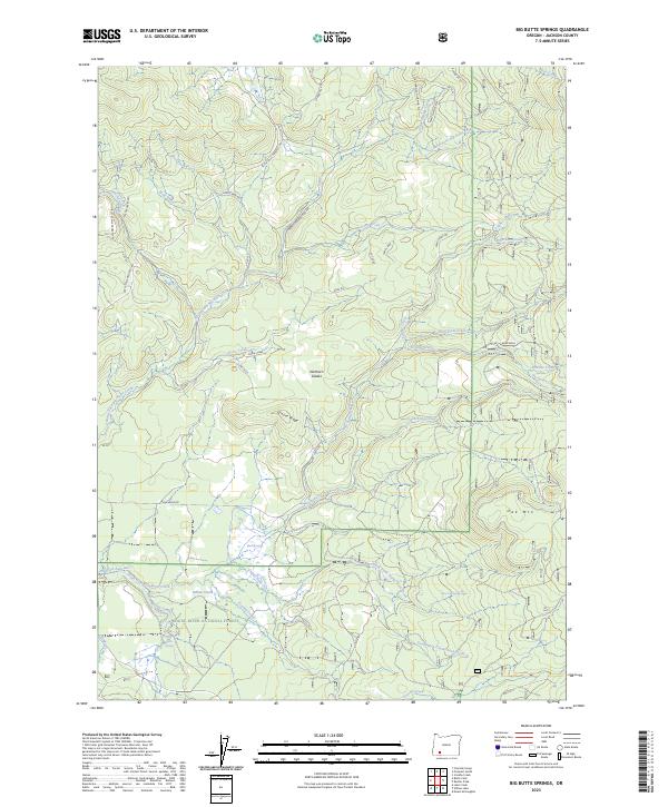 Big Butte Springs topographic map thumbnail