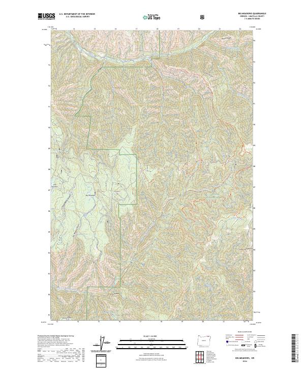Big Meadows topographic map thumbnail