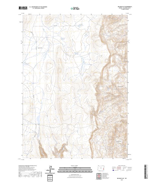 Big Mud Flat topographic map thumbnail
