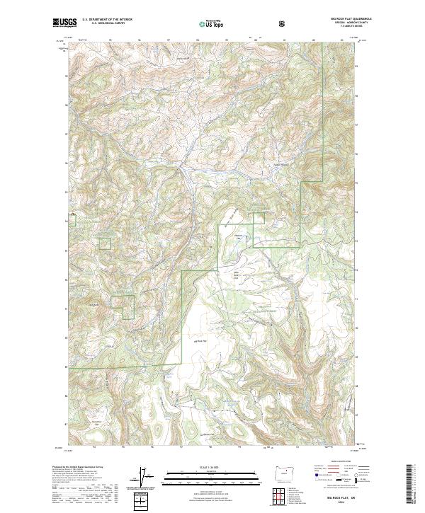 Big Rock Flat topographic map thumbnail