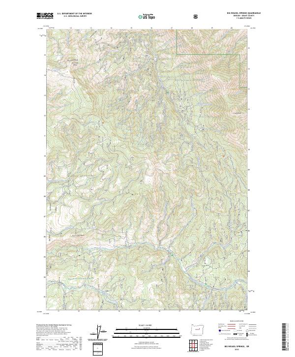 Big Weasel Springs topographic map thumbnail