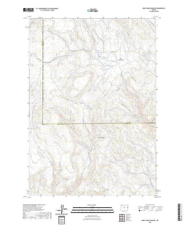 Birch Creek Meadow topographic map thumbnail