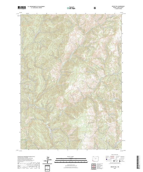 Biscuit Hill topographic map thumbnail