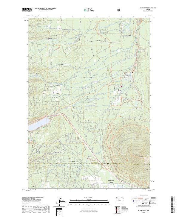 Black Butte topographic map thumbnail