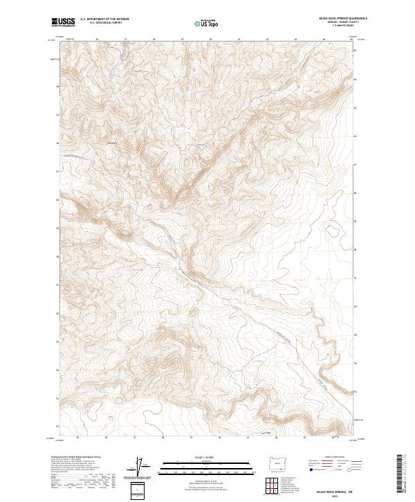 Black Rock Springs topographic map thumbnail