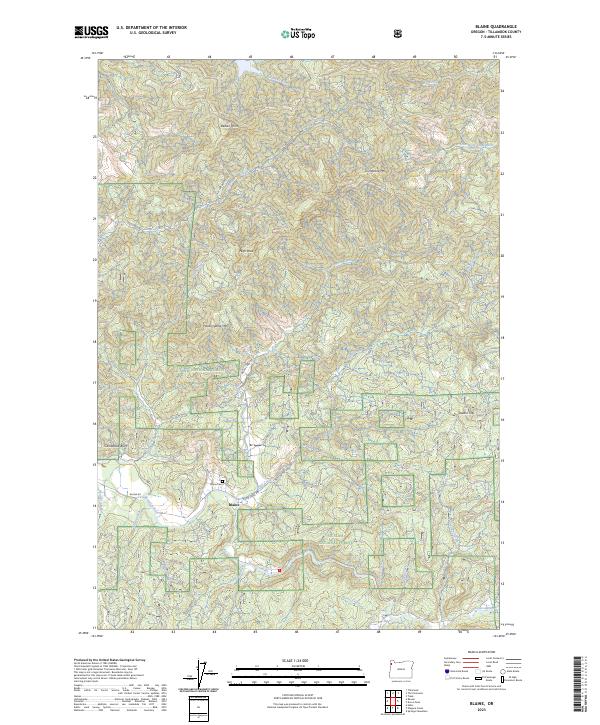 Blaine topographic map thumbnail