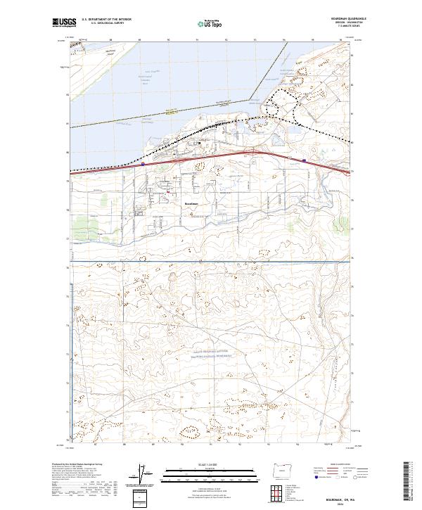 Boardman topographic map thumbnail