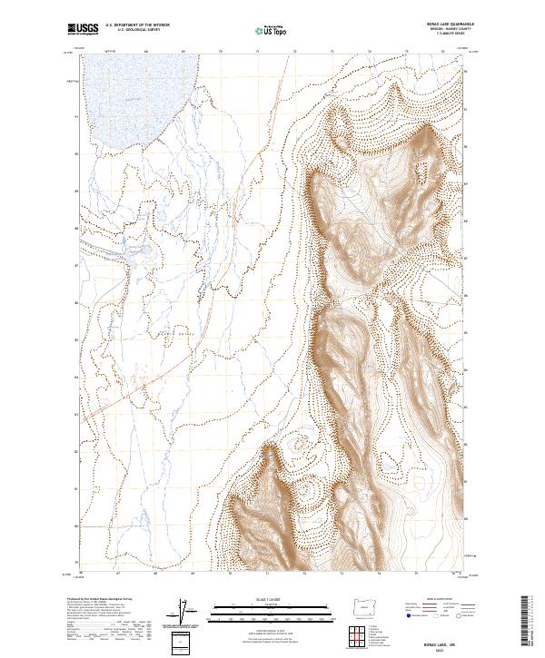 Borax Lake topographic map thumbnail
