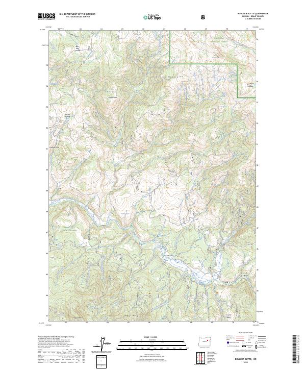 Boulder Butte topographic map thumbnail