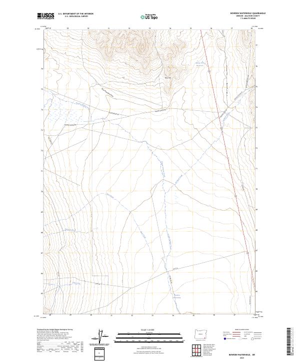 Bowden Waterhole topographic map thumbnail