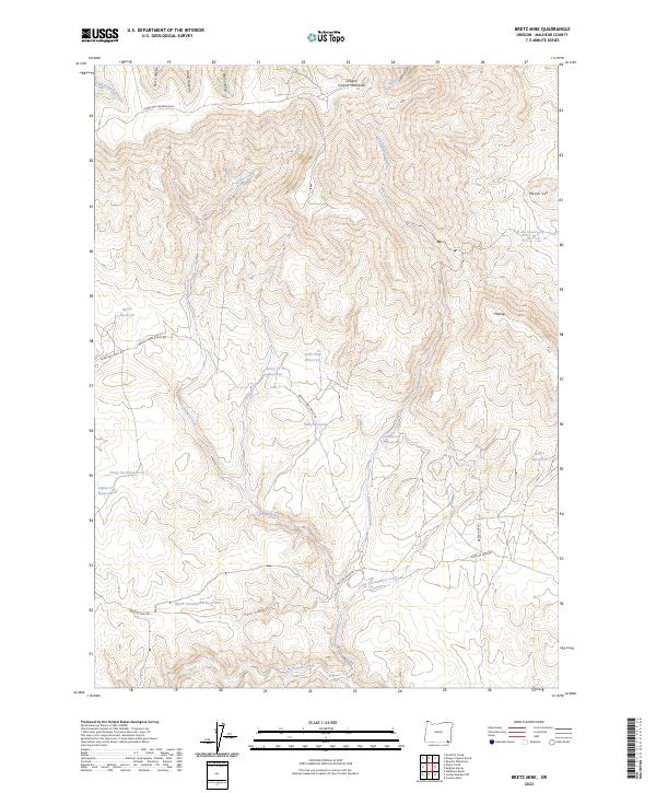 Bretz Mine topographic map thumbnail