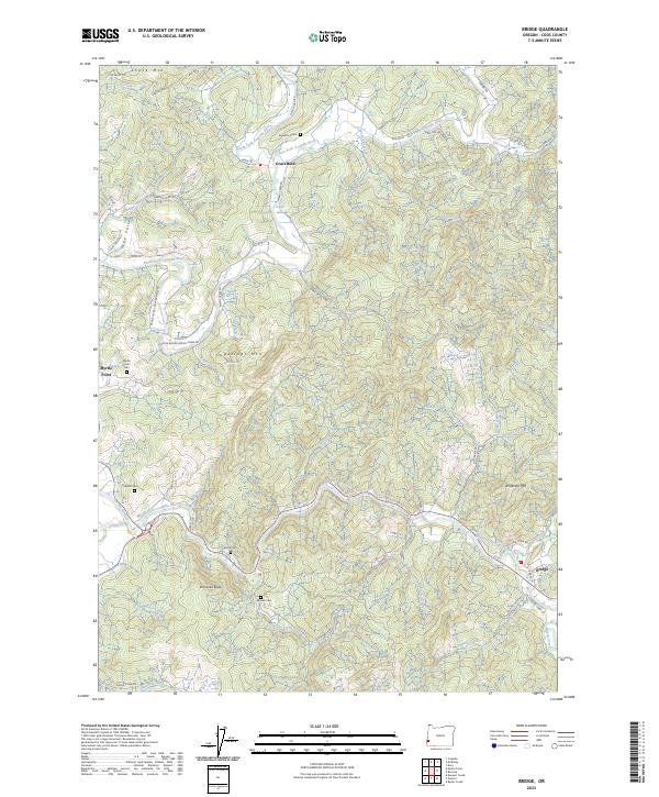 Bridge topographic map thumbnail