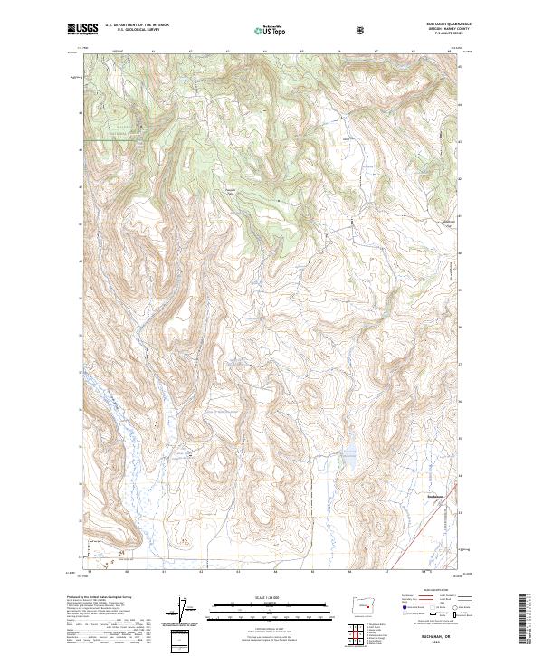 Buchanan topographic map thumbnail