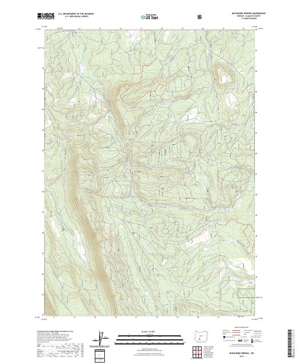 Buckhorn Springs topographic map thumbnail