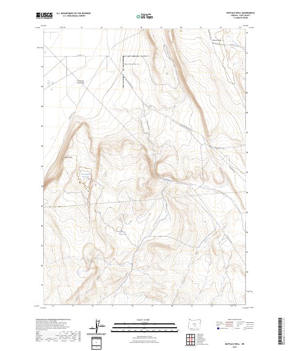 Buffalo Well topographic map thumbnail