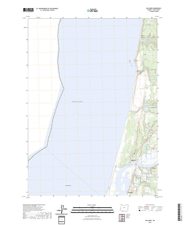 Bullards topographic map thumbnail